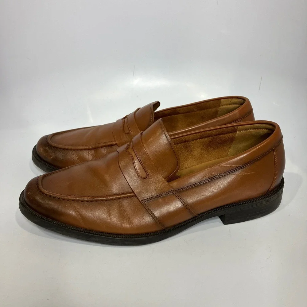 Cole Haan Hawthorne Penny‎ loafers cognac leather men's size 11 professional